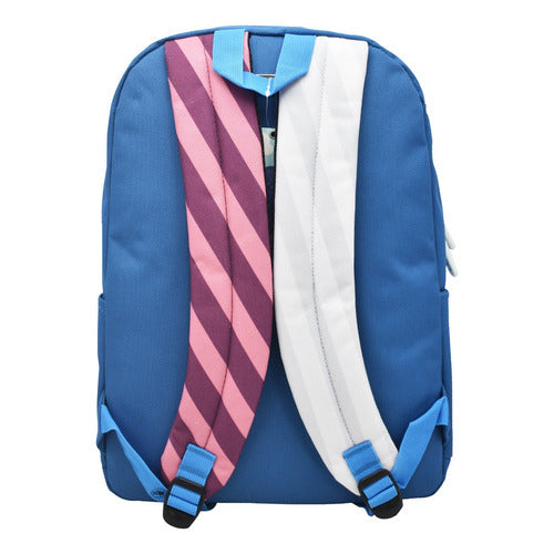 Mochila Nubes Cool Con Compartimiento Para Laptop Lisa Azul Ll20bpi21 Lluvia