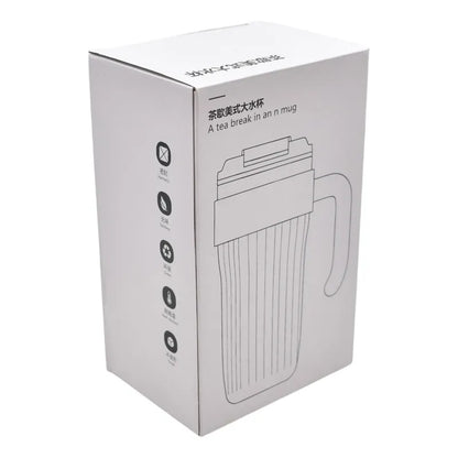 Botella Metalica Con Asa Tea Break 600ml Sm24coh819