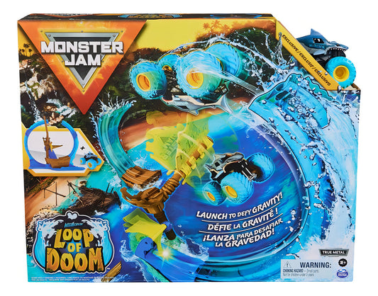 Monster Jam 6070018 Set Megalodon Loop of Doom con camión 1:64