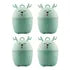 Bote De Basura Miniatura Reno Azul Tapa Pack 4 Pz Best