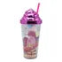 Vaso Plastico Unicornio Happy Hour Con Popote Pack 4pz T292