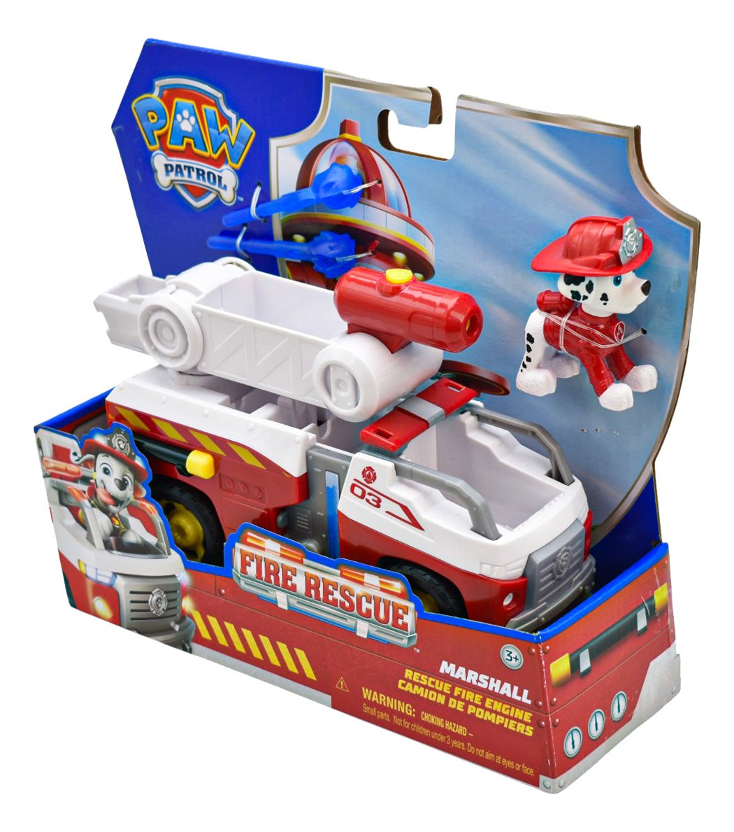 Paw Patrol Fire Rescue Pack 6 Vehiculos 18cm Spin Master Multicolor