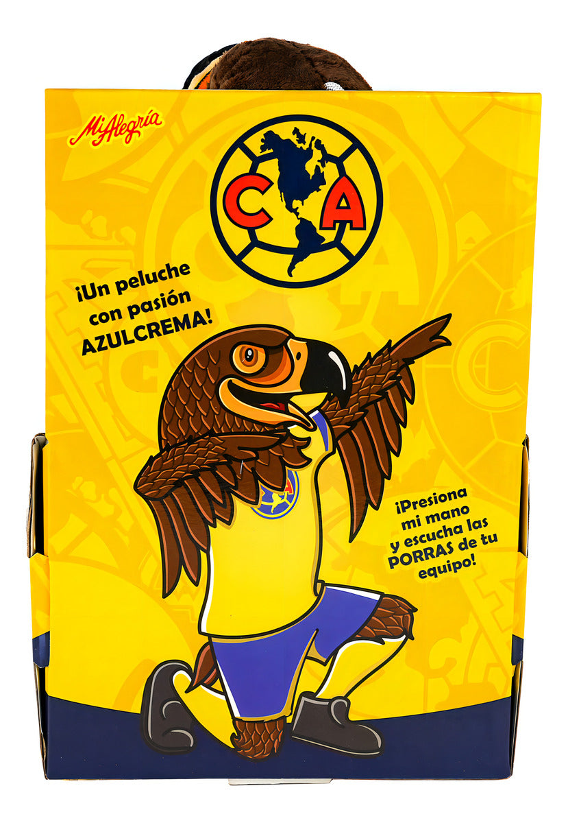 Peluche Mi Alegría Águila América Amarillo con Sonidos 32 cm