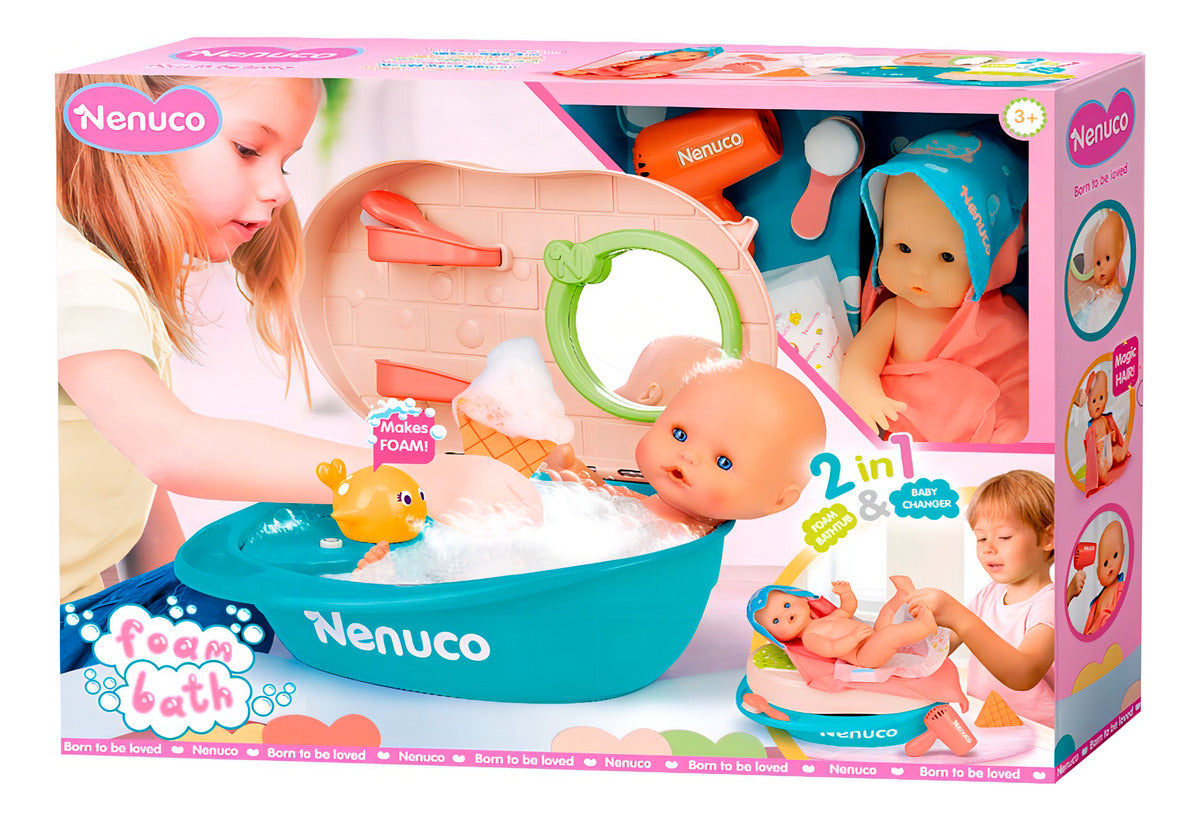 Muñeca Bebe Nenuco Baño De Espuma