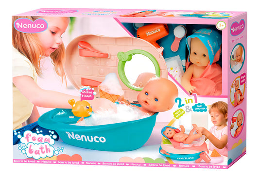 Muñeca Bebe Nenuco Baño De Espuma