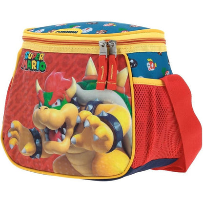 Mochila Ruedas Kit 3pz Super Mario Bowser Primaria Chenson Multicolor Estampado