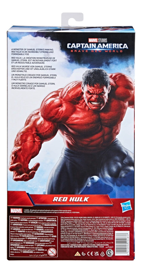 Marvel Figura De Acción Titan Hero Series Red Hulk +4 Años
