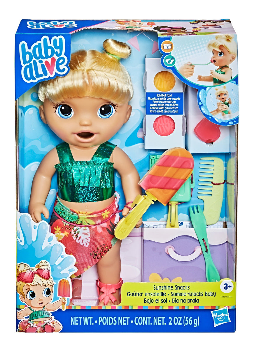 Baby Alive Heladito Bajo El Sol Muñeca 30cm Hasbro