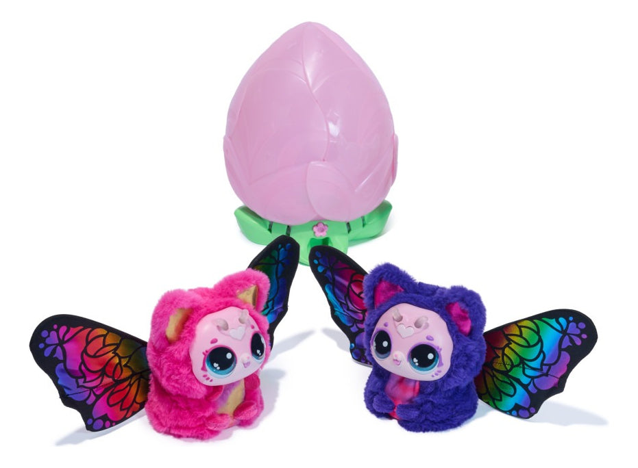 Bloomables By Hatchimals, Kittyfly Surprise, Juguete De Flor Interactiva Con Transformación Y Revelación Repetible, Más De 100 Sonidos Y Reacciones, Juguetes Para Niños Y Niñas