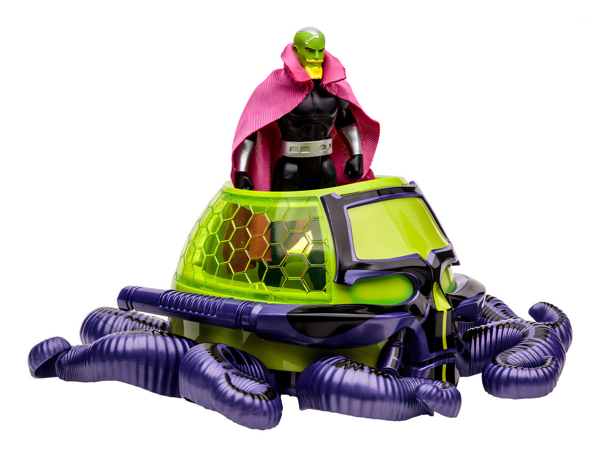 Mcfarlane Super Powers Brainiac With Skull Ship Gold Label