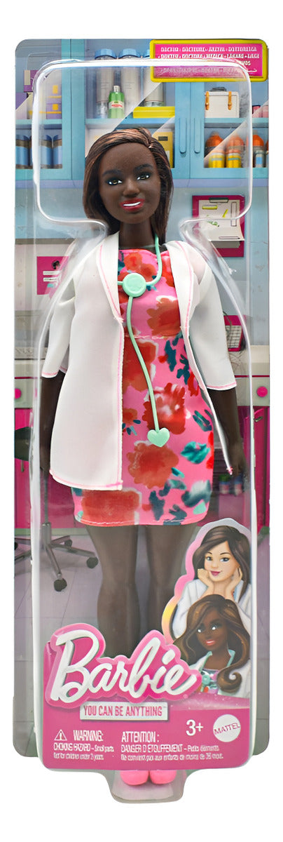 Barbie Profesiones Doctora Morena Mattel Cf