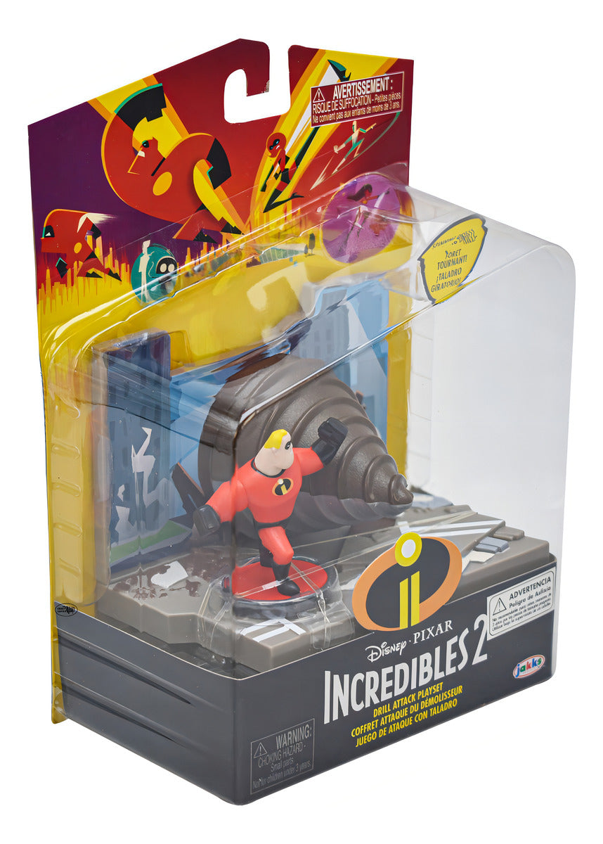 Disney Pixar Increibles Ataque Con Taladro Jakks Pacific
