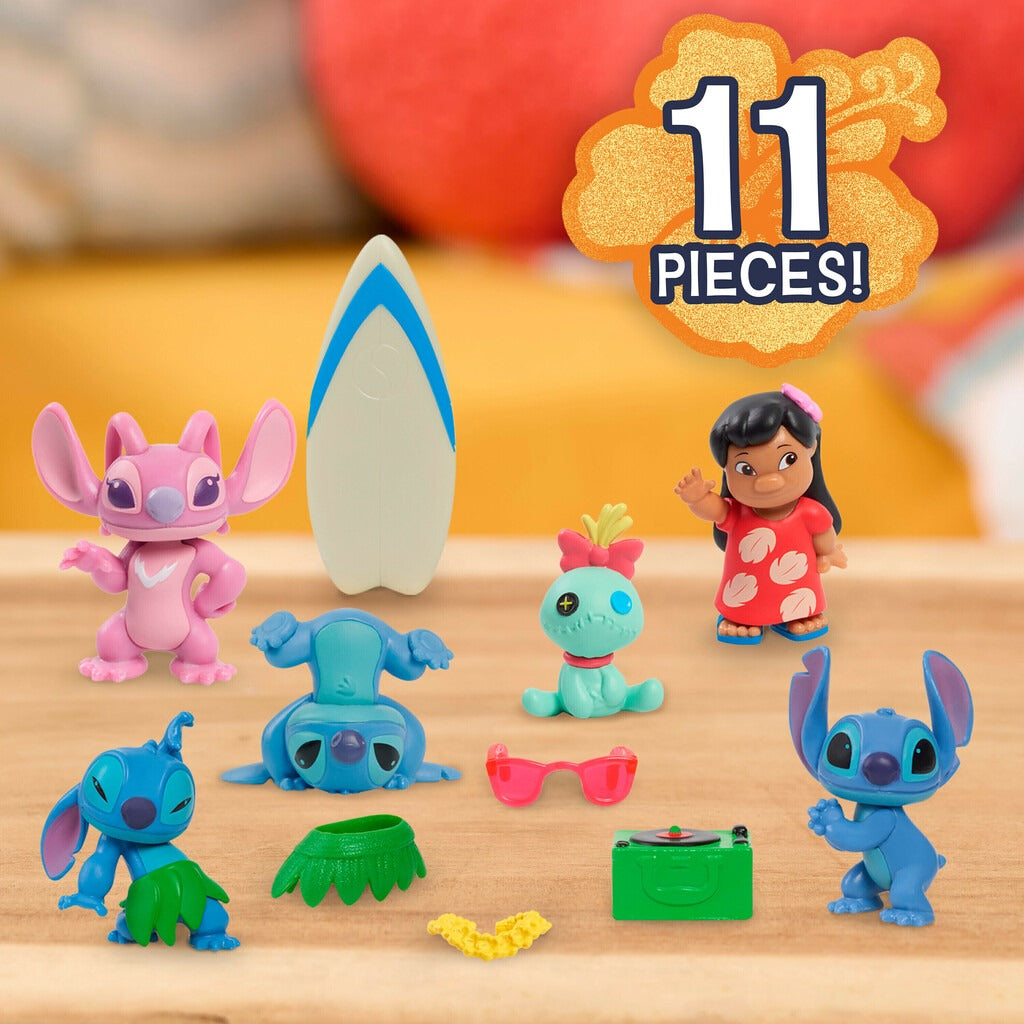 Set De Figuras Coleccionables Stitch 11 Piezas