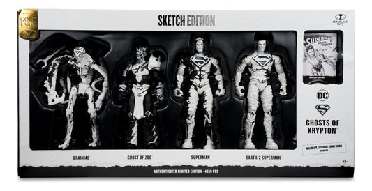 Pack x4 Figuras de Acción 7" Superman Series Gold Label Mcfarlane