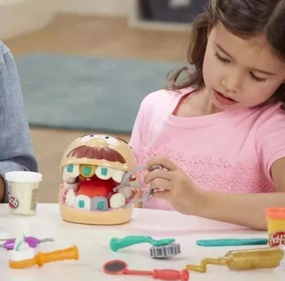 Kit F1259 El Dentista Bromista Con 9 Accesorios y 6 Latas Play-Doh