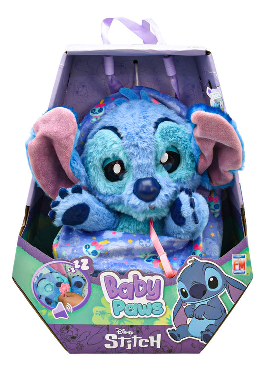 Baby Paws Disney Stitch Durmiente Con Sonido Fotorama Azul