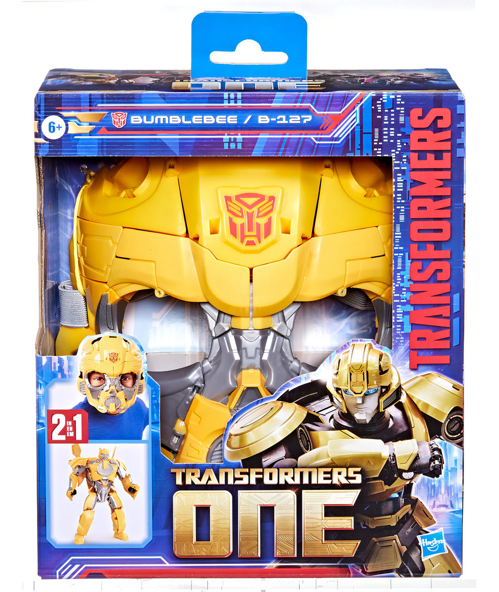 Figura De Acción y Máscara Transformers One Bumblebee B-127 +6 años