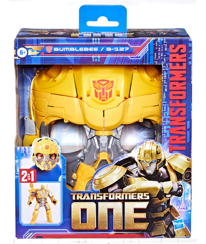 Figura De Acción y Máscara Transformers One Bumblebee B-127 +6 años
