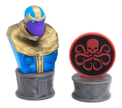 Ajedrez Novelty Marvel Coleccionable 32 Piezas 3d Estrategia