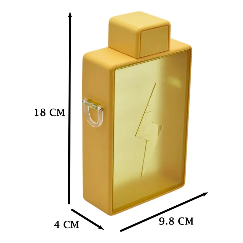 Botella Rectangular Con Rayo  450ml Yeiqi Sm22hat231