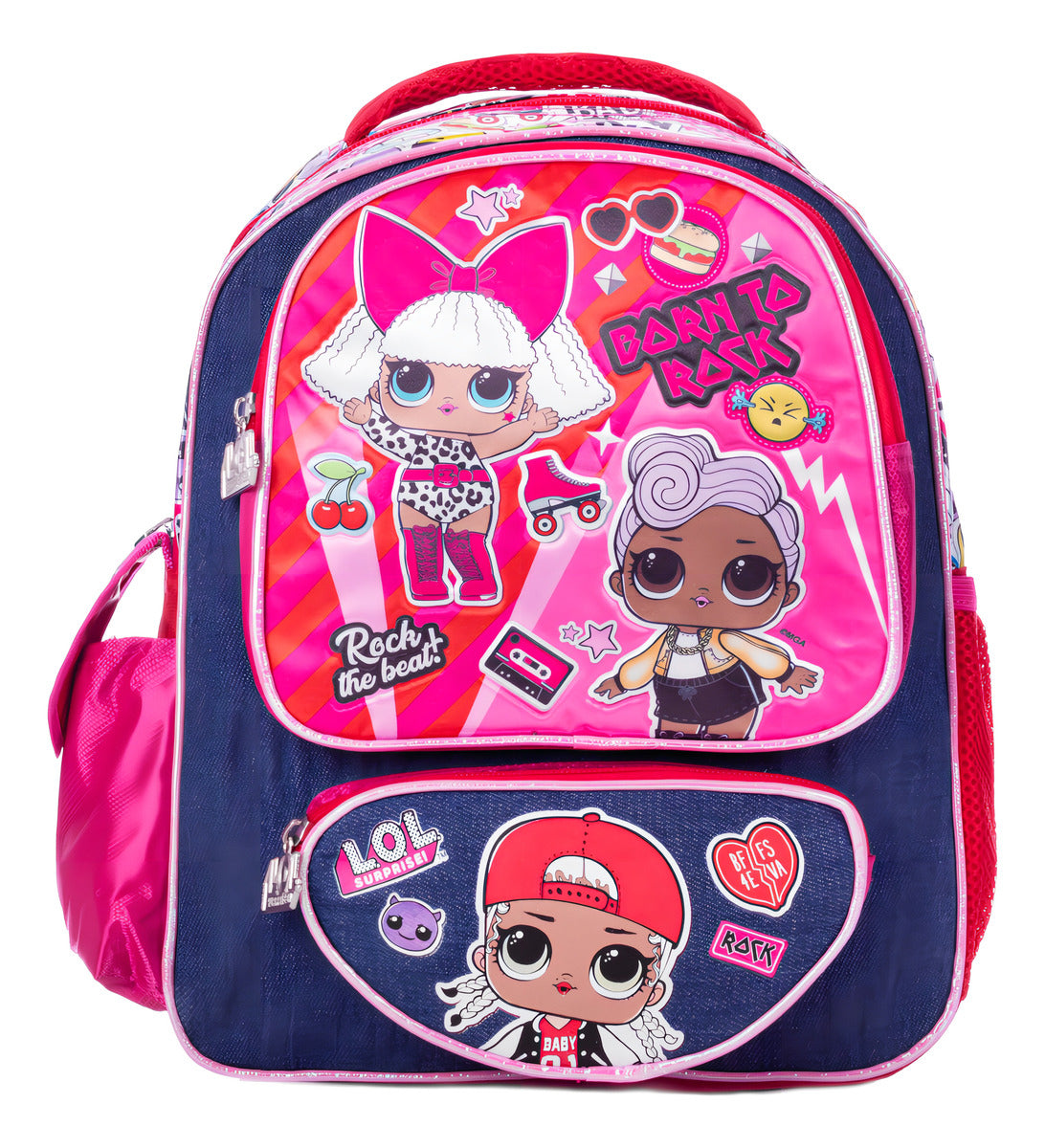 Mochila Lol Surpise Born To Rock Ruz Color Rosa Diseño De La Tela Liso