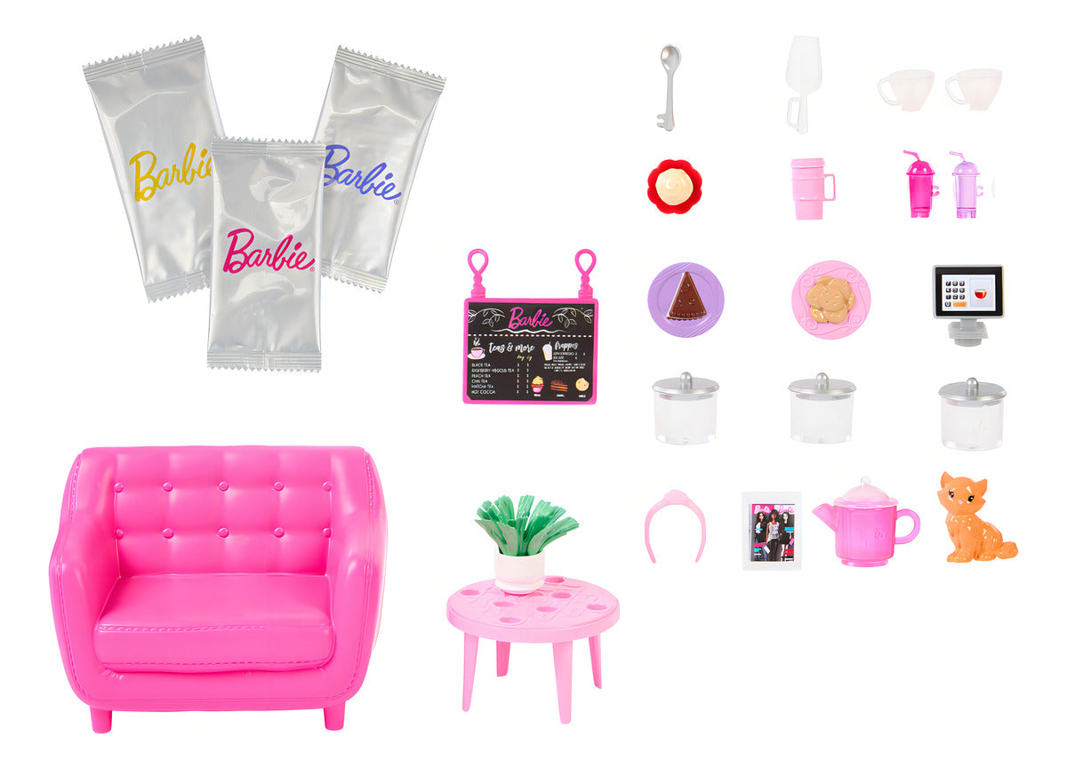 Barbie Cute N Cozy Cafe Mas De 22 Accesorios Hkt94 Mattel