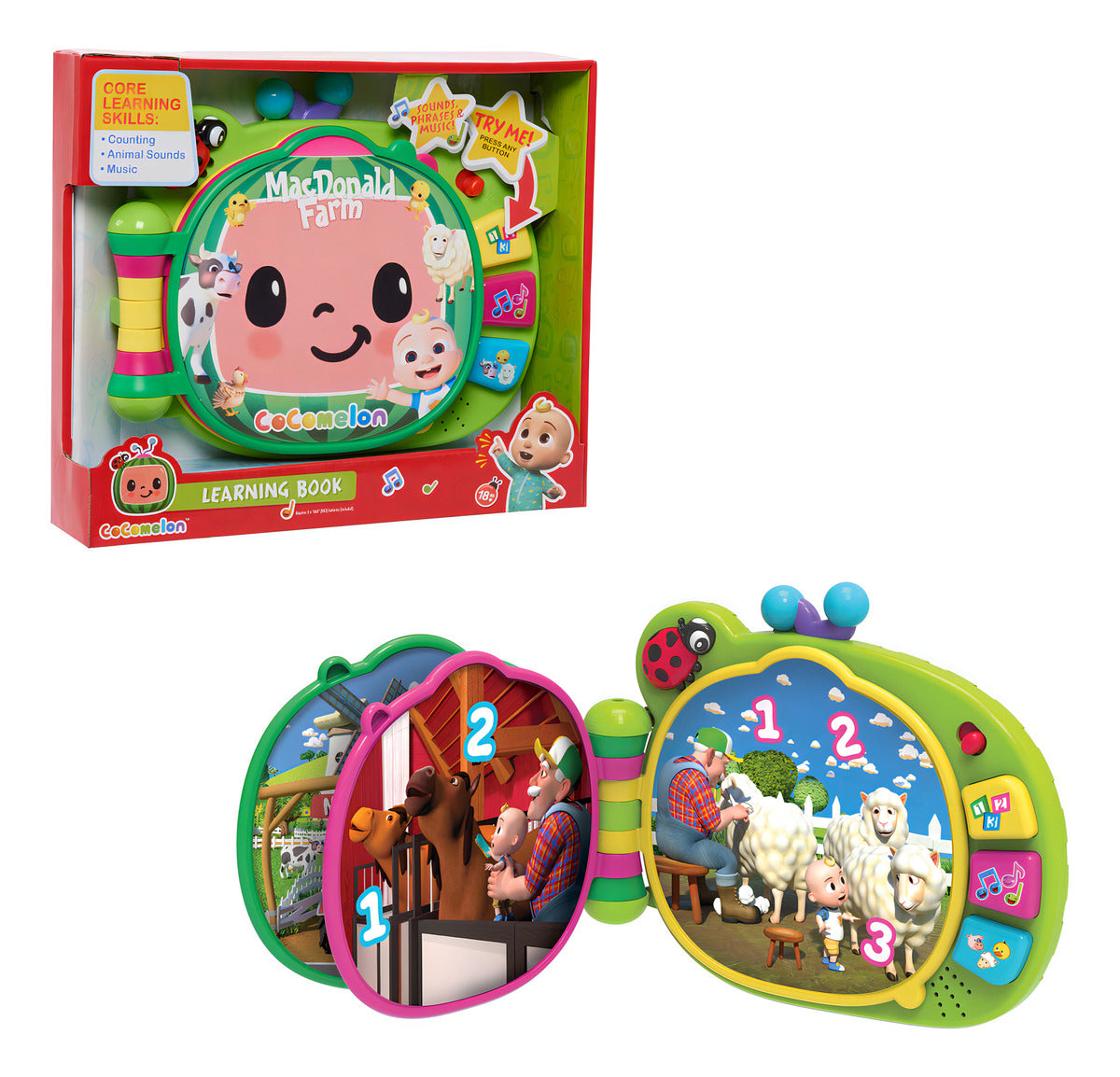 Libro Interactivo Ruz Cocomelon Macdonald Farm 18+ Meses