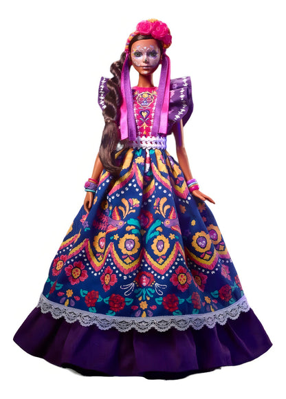 Mattel Muñeca Barbie Dia De Muertos 2022 Vestido Tradicional