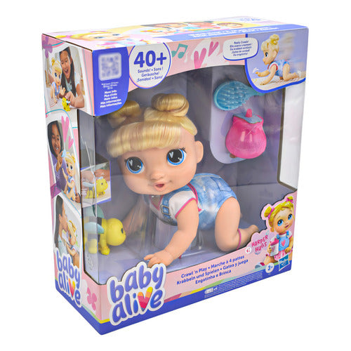 Baby Alive Gatea De Verdad 40 Sonidos Muñeca 21cm Hasbro