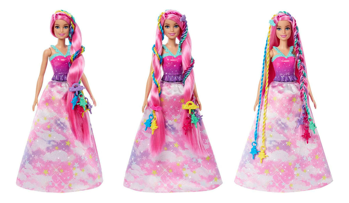 Barbie Dreamtopia Princesa Trenzas Rosa 29cm Mattel