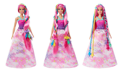 Barbie Dreamtopia Princesa Trenzas Rosa 29cm Mattel