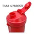 Vaso Plastico Con Dos Compartimentos Rojo 400ml Sm22hat161