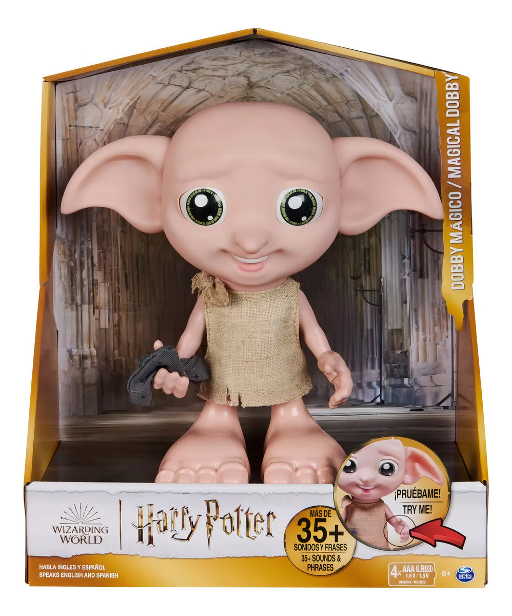 Muñeco Elfo Mágico Interactivo Dobby De Harry Potter Sonidos