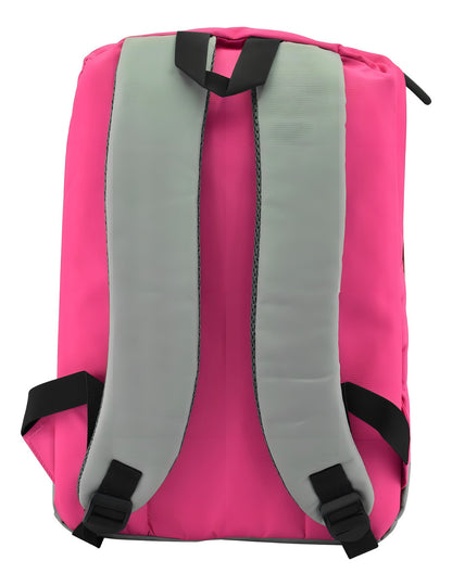 Mochila Escolar Mujer Wily's Rosa Chicle 18L Compartimento Laptop