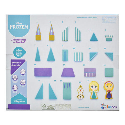 Disney Frozen Y Si Hacemos Un Castillo Bloques 20pz Funbox Cantidad De Piezas 20
