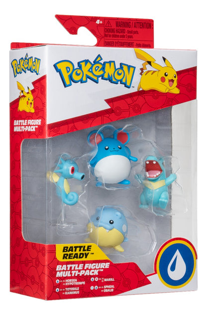 Pack 4 Figuras Battle Wave1 Pokemon