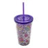 Vaso Plastico Postres Tapa Y Popote Pack 4 Piezas Sm22hat312