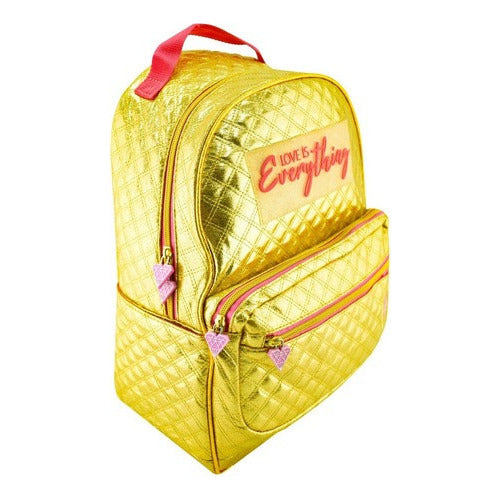 Mochila Lesslie Polinesia Dorada Primaria Original Atm