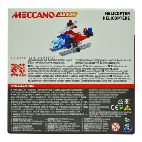Meccano Pack 4pz Helicoptero Bulldozer Carro Moto Spinmaster 169