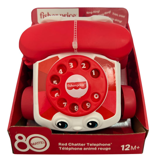Telefono Fisher Price Rojo 80 Aniversario Mattel