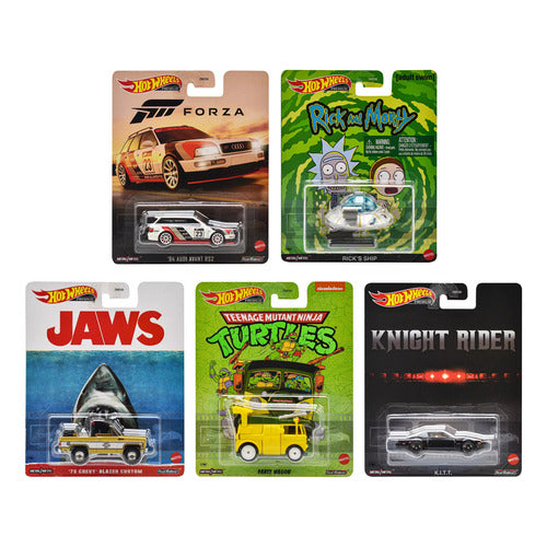 Hot Wheels Premium Pack 5 Vehiculos Escala 1:64 Dmc55 Mattel Multicolor