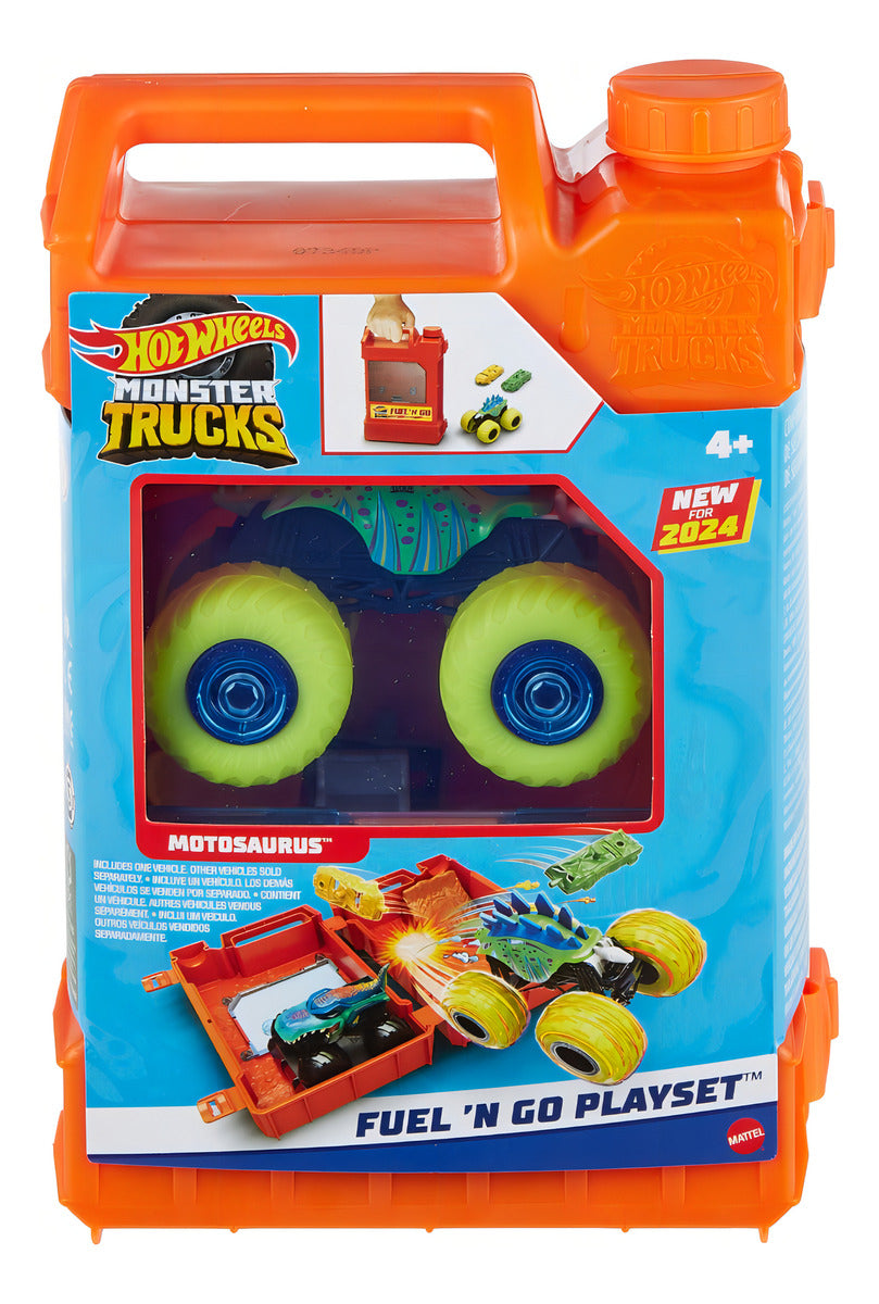 Hot Wheels Monster Trucks Pista Acrobacias y Combustible