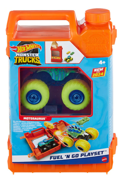 Hot Wheels Monster Trucks Pista Acrobacias y Combustible