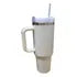 Vaso Termico Para Cerveza De Acero Inoxidable 1200ml Blanco