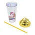 Vaso Plastico Unicornio Tapa Y Popote Pack 4pz #2 Sm22hat285