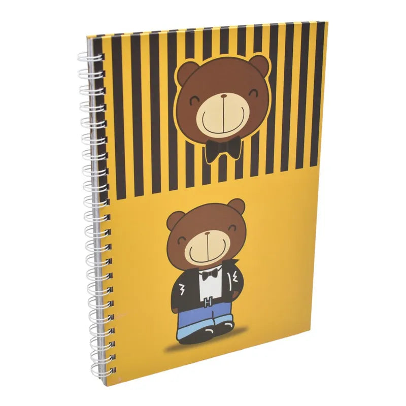 Cuaderno Tapa Dura Cuadricula 80 Hojas Oso Sm24esl504