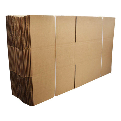 25 Cajas De Carton Empaque E-commerce 13x31x45.5cm E1 Caqui
