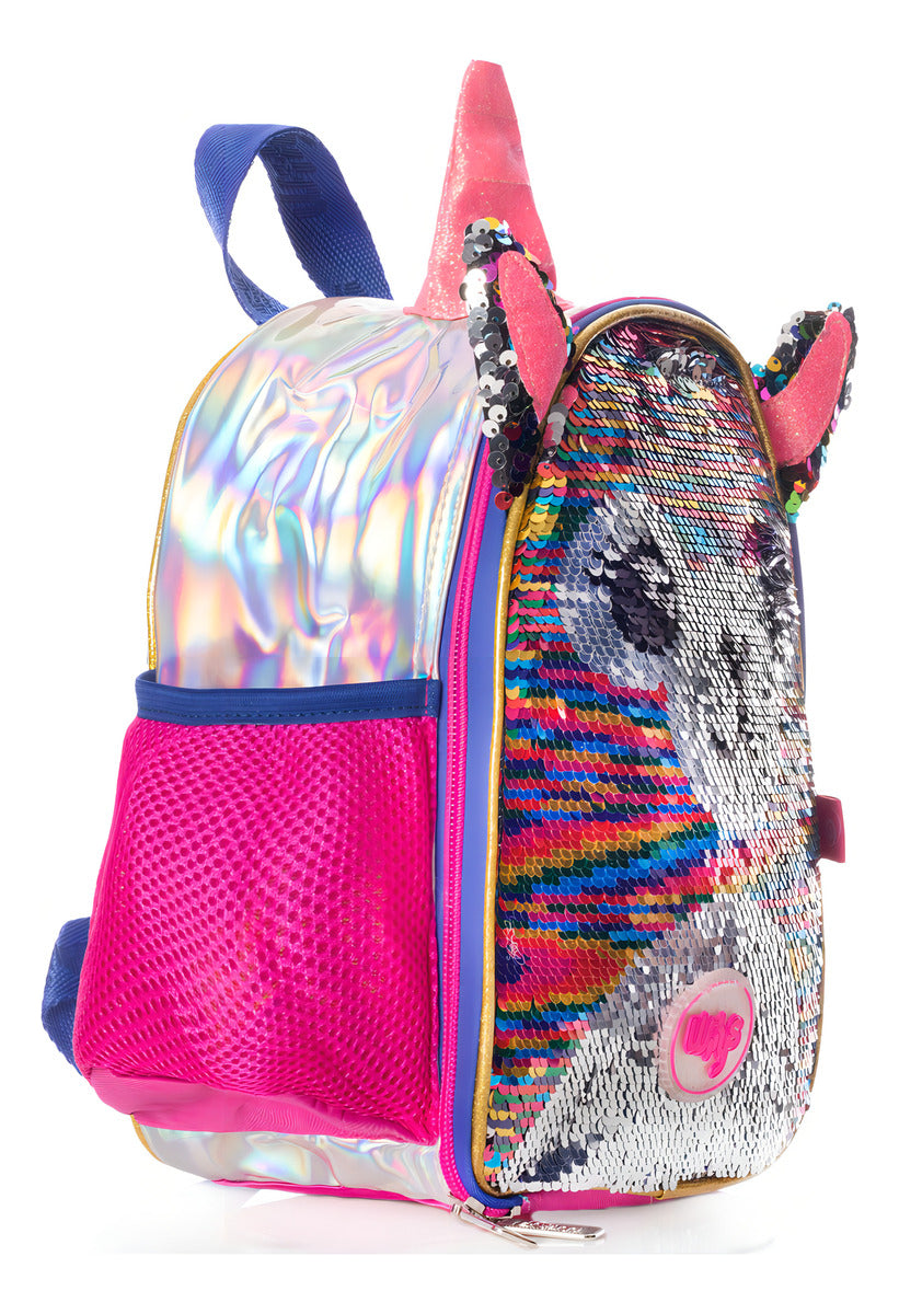 Lonchera Llama Lentejuela Multicolor Wilys Color Rosa
