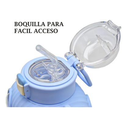 Botella Con Cara De Osito Con Asa 850ml Sm24coh238