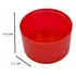 Vaso Plastico Con Dos Compartimentos Rojo 400ml Sm22hat161